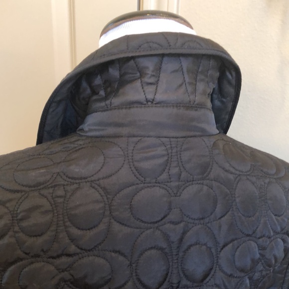 NWOT Coach Monogram Black coat - Picture 10 of 17